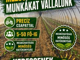 Mezőgazdasági munkákat vállalunk sokéves tapasztalattal
