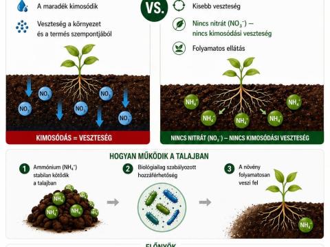 NUTRIBOT® – 42% N,  folyamatos nitrogénellátás akár 90 napig,  a mostani száraz időben is