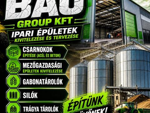 Csarnokok, mezőgazdasági épületek kivitelezése