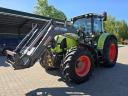 CLAAS Arion 630 Cebis + Stoll homlokrakodó