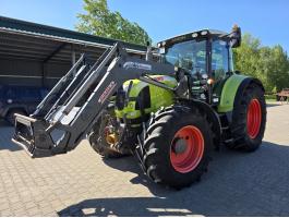 CLAAS Arion 630 Cebis + Stoll homlokrakodó