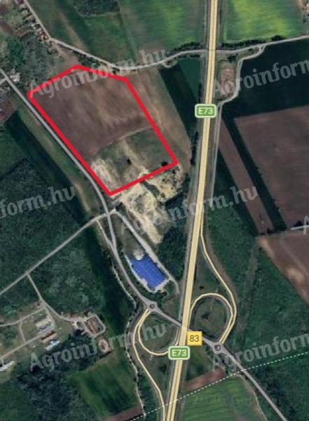 Autópálya melletti 12,6 hektáros GKSZ fejlesztési terület eladó – Daruszentmiklós