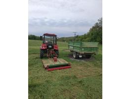 MTZ Belarus 320.4, 2022-es, TÜV 2027-ig, billenőplatós pótkocsi
