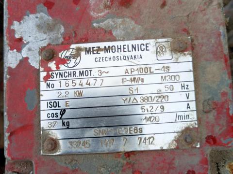 3 fázisú villanymotor 2, 2Kw