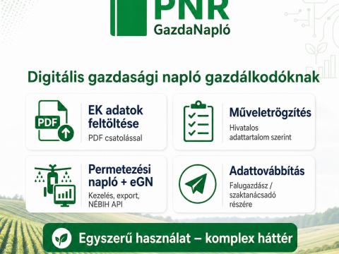 Töltsd fel az EK-t,  és építsd fel a gazdaságod digitális hátterét – PNR GazdaNapló