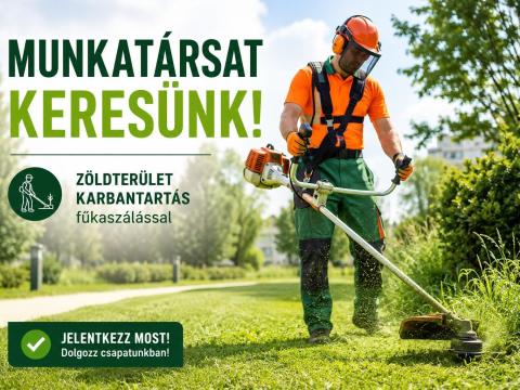 Zöldterület-karbantartási álláslehetőség