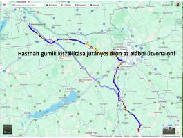 Használt és új gumi kiszállítás Kecel–Mosonmagyaróvár között