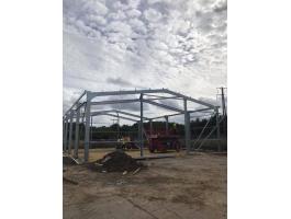 10m x 12m x4m könnyűszerkezetes csarnokváz tervezéssel,  szereléssel,  csarnok,  garázs,  gépszín,  műhely