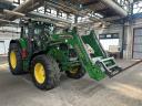 John Deere 6150M + Stoll 50.1 rakodó ajándék bálatüskével! Rugózott híd, AutoQuad, 4 pár hidr., légfék, 6+4 lámpa, Vredestein gumik. Magas, de őszinte üzemóra, alkalmi áron
