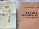 Krasser csörlős veterán traktor U4V 1956