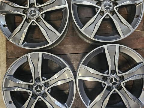 5x112 7x17 ET48, 5 gyári Mercedes-Benz alu polírozott akció