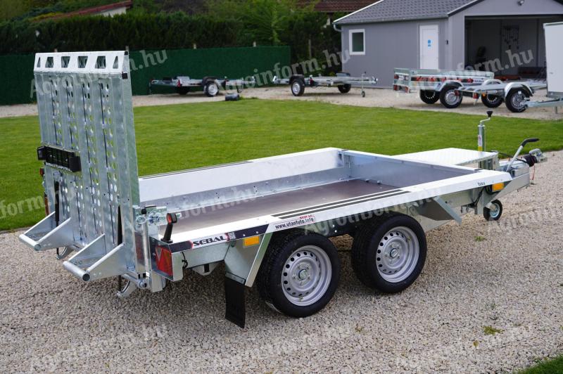 Új SEBAL - Bau 260 - gépszállító utánfutó (2700kg) akciósan 1.590.000 Ft - országos kiszállítással