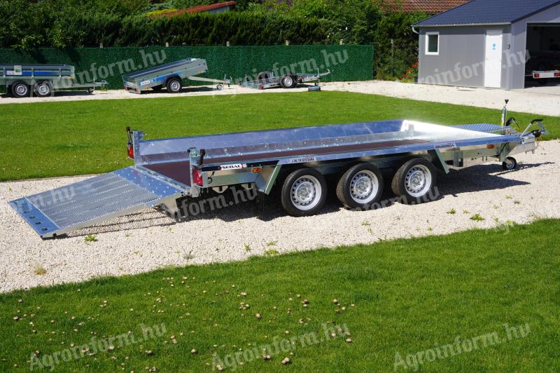 Új SEBAL - Bau 400 gépszállító utánfutó (3500kg) akciósan 2.790.000 Ft - országos kiszállítással