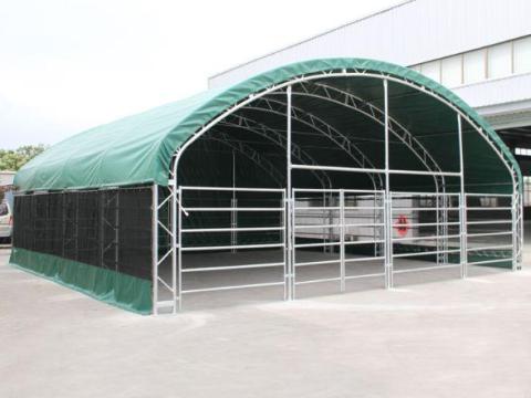 Állattartó sátor (8 × 8 × 4 m) – kompakt, gazdaságos megoldás