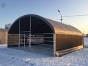 Állattartó sátor (8 × 8 × 4 m) – kompakt, gazdaságos megoldás