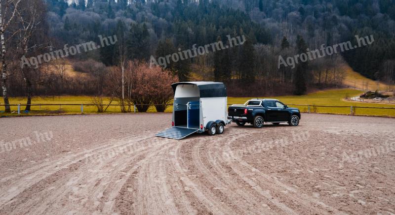 Gyári készletes - új Humbaur Equitos Alu Plus (2400kg) - akciós lószállító utánfutó - országos kiszállítással