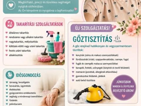 Takarítás és idős gondozás Esztergomban és környékén