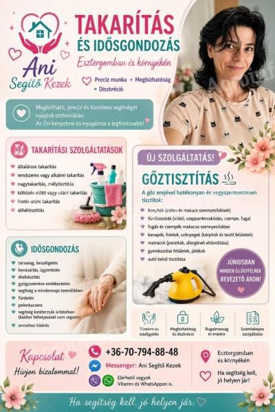 Takarítás és idős gondozás Esztergomban és környékén