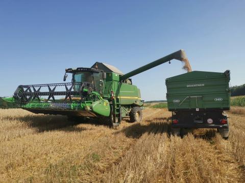 John Deere W540 kombájn 616R vágóasztallal, magyarországi, áfás, azonnal elvihető