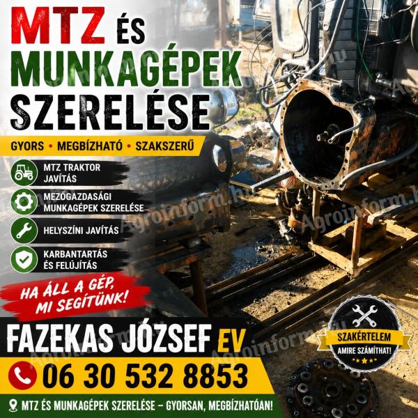 MTZ és munkagépek javítást vállalok