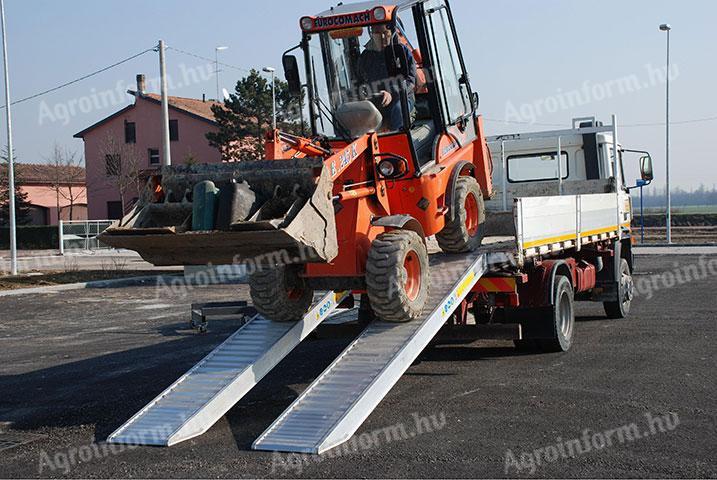 Alumínium rámpa, alumínium feljáró - 3,5 méter hosszú - 3600 kg min. teherbírás