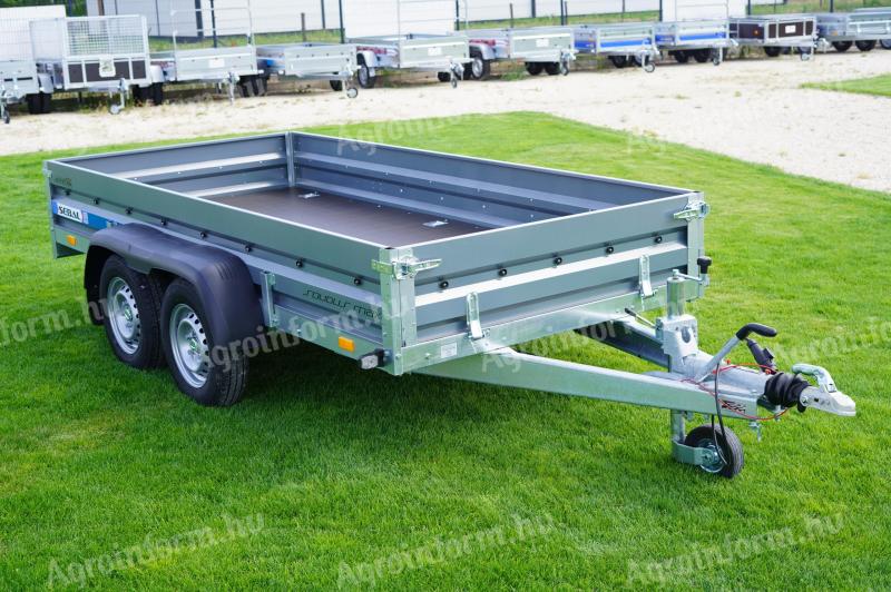 Új 330x150cm-es,  extra erős (2500kg) utánfutó akciósan 1.499.000 Ft - akár országos kiszállítással