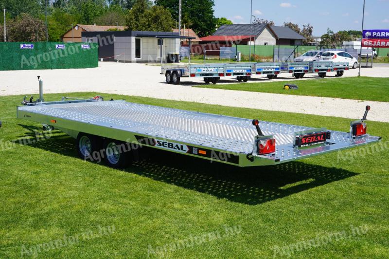 Új SEBAL - billenős,  3000kg-os autószállító utánfutó akciósan 2.745.000 Ft - országos szállítóási lehetőséggel