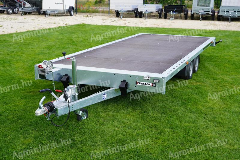 Új SEBAL - 5x2m-es,  3000kg-os autószállító utánfutó akciósan 2.099.000 Ft - akár országos kiszállítással