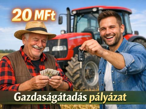 Gazdaságátadás pályázat készítése sikerdíj alapon Gazdaságátadás pályázat készítése sikerdíj alapon