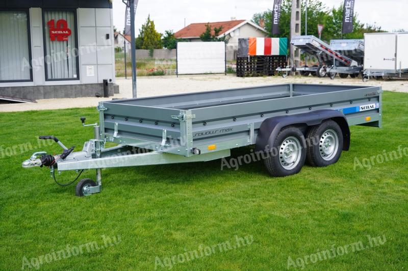 Új SEBAL - extra erős (2700kg) utánfutó (330x150cm) akciósan 1.599.000 Ft - akár országos kiszállítással