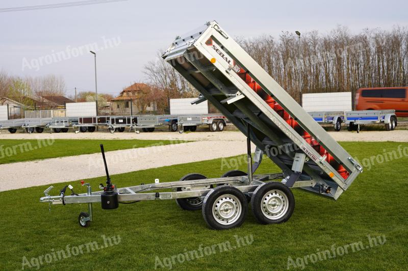 Új SEBAL - billenő platós - alsókerekes utánfutó (750kg) - akciósan 1.159.000 Ft - akár országos kiszállítással