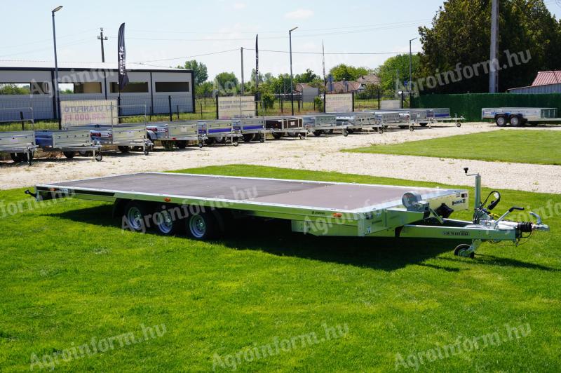 Új 6x2m-es autószállító utánfutó (3500kg) akciósan 2.790.000 Ft - akár országos kiszállítással