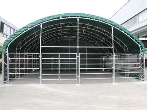 Állattartó sátor dupla vasalattal (10 × 10 × 5 m)