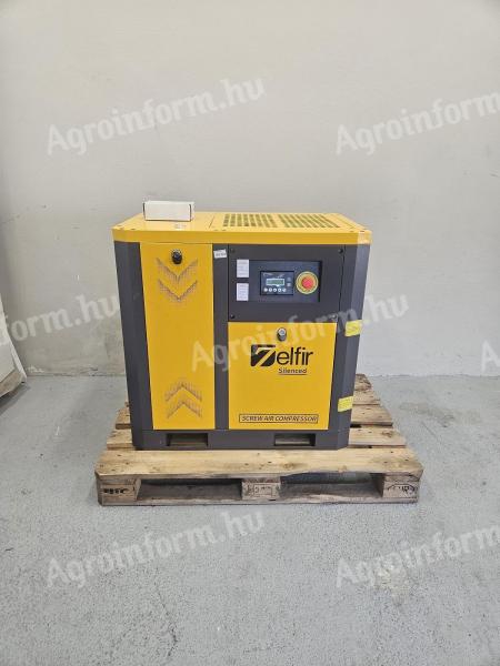 Új! Zelfir csavarkompresszor 7,5 kW, 8 bar, 1,1 m³/perc csendes kompresszor eladó