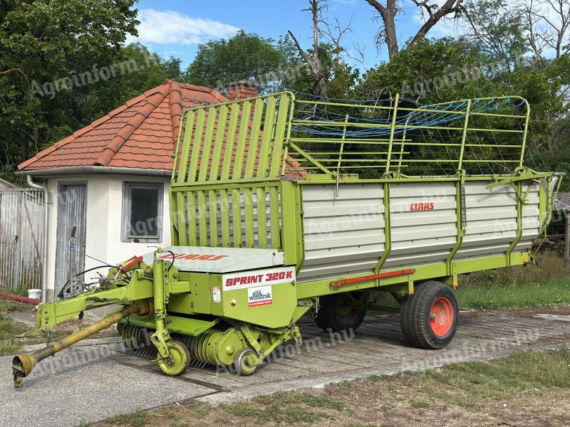 CLAAS Sprint 320 K hamster rendfelszedő pótkocsi
