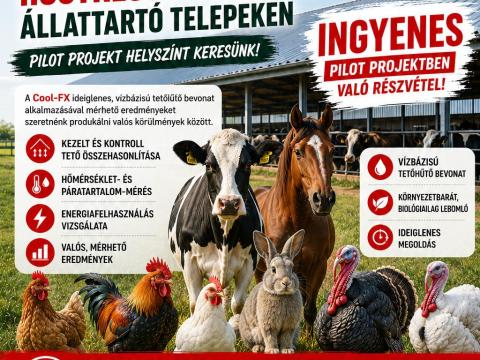 Azonnali hőstressz-csökkentés állattartó telepeken Azonnali hőstressz-csökkentés állattartó telepeken