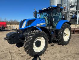 2019-es 200 LE-s (max. 245) FPT motoros New Holland T 7.245 traktor eladó! 18/6 Full Powershift (50 km/h), rugózott híd/fülke, 4 pár E-SCV, IntelliView IV, ISOBUS és komplett Trimble autokormányzás