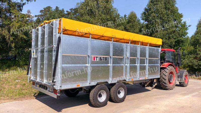 Cynkomet T-678 Kurier 10 állatszállító pótkocsi - Royal Traktor
