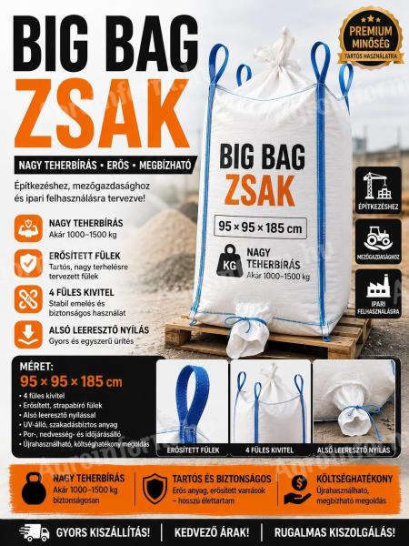 Akció! Vadonatúj Big Bag zsák eladó
