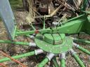 Krone Swadro 46 (2011) 4,6 m-es rendképző, 13 kar / 4 duplafog, zárt zsíros DuraMax vezérlőpálya, tandem futómű, Jet-Effekt, zajmentes hajtómű, tiszta takarmány