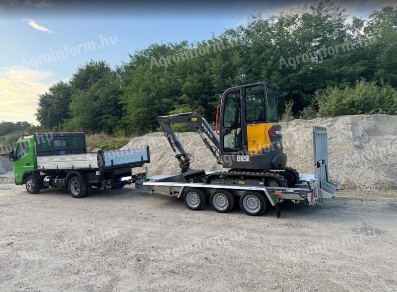 Új SEBAL - Bau 400 - extra erős gépszállító utánfutó (3500kg) akciósan 2.790.000 Ft - akár országos kiszállítással