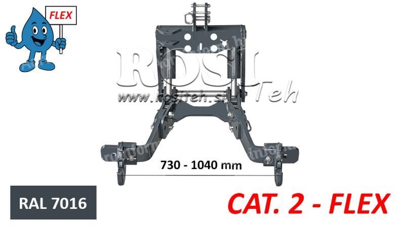 UNIVERZÁLIS FRONT HIDRAULIKA FLEX 2KAT TRAKTORHOZ 1500kg