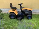 Új Stiga S300 akkumulátoros fűnyíró traktor