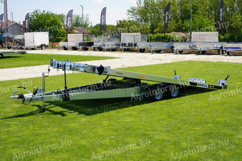 Utolsó darab akcióval - új lengyel,  3 tonnás,  4.7x2m-es autószállító utánfutó - rendszámmal bruttó 2.499.000 Ft - akár kiszállítva is