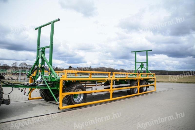 Metaltech PB16HB hidraulikus oldalfallal ellátott bálaszállító pótkocsi - raktárkészletről - Royal Traktor