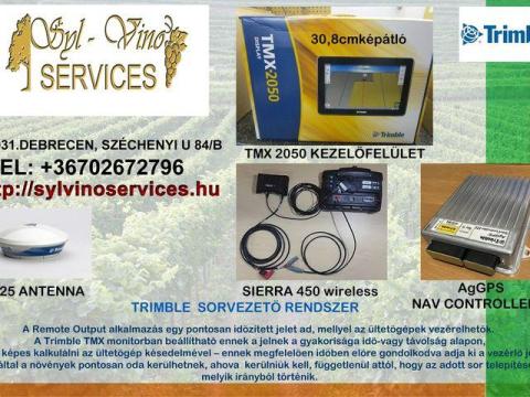 Trimble TMX-2050 szőlőültetőgép vezérlő GPS