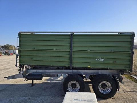 FLIEGL TDK 255 tandem,  három oldalra billentő pótkocsi