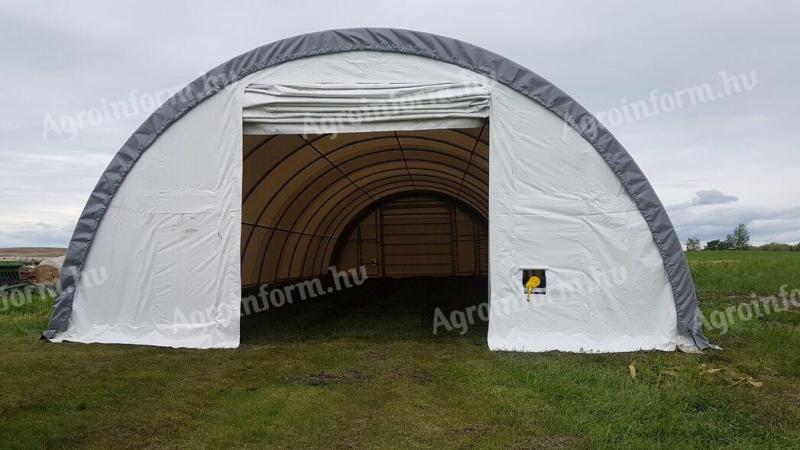 Félkör alakú ipari sátor (12, 2 × 30 × 6,1 m) - AZONNAL RAKTÁRRÓL