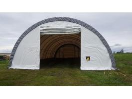 Félkör alakú ipari sátor (12, 2 × 30 × 6,1 m) - AZONNAL RAKTÁRRÓL