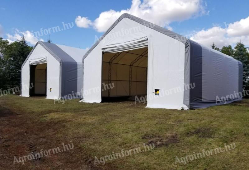 Ház típusú ipari sátor (9 × 12 × 6 m) – Azonnal raktárról